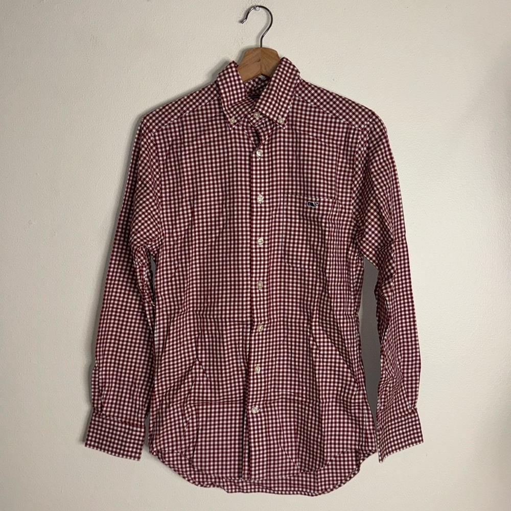 Vineyard vines slim fit Tucker‎ button down long sleeve shirt size XS